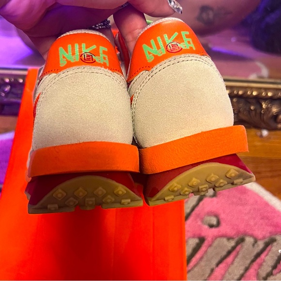 Nike Sacai x Clot x LDWaffle 'Net Orange Blaze' - Picture 4 of 8